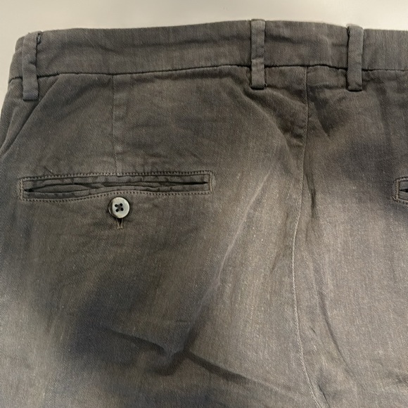 Mason’s tailored pants in light grey/green linen/cotton/elastene blend - Picture 10 of 13